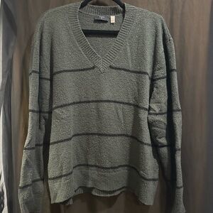 Women’s Green Striped Sweater